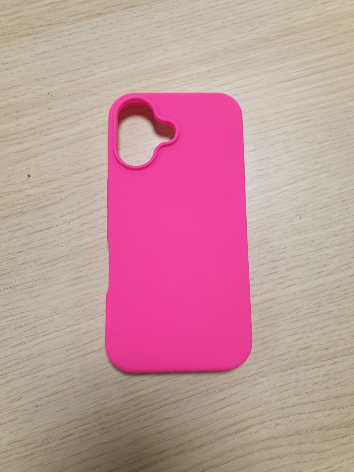 269479 - kwmobile Mbështjellës për iPhone 16, silikoni, Karikim pa tel, Rozë neoni