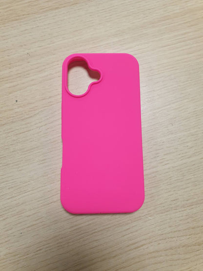 269479 - kwmobile Mbështjellës për iPhone 16, silikoni, Karikim pa tel, Rozë neoni