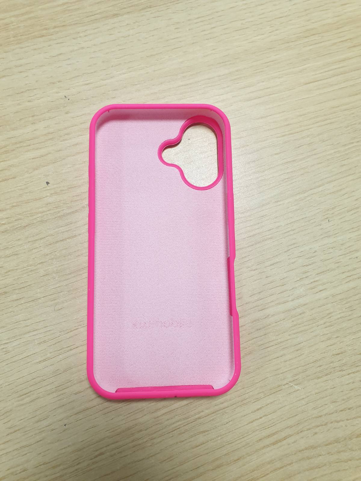 269479 - kwmobile Mbështjellës për iPhone 16, silikoni, Karikim pa tel, Rozë neoni