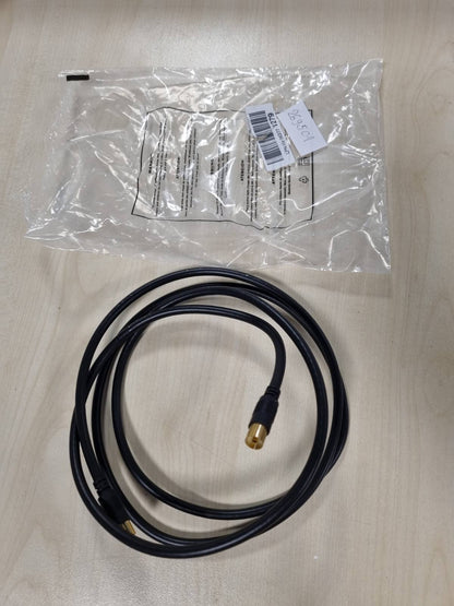 269501 - KABLO ANTENE KONEKTO, kabllo SAT koaksiale televizive satelitore 2.00m me mbrojtje të dyfishtë, për HDTV, marrës, satelit, DAB, radio, e zezë