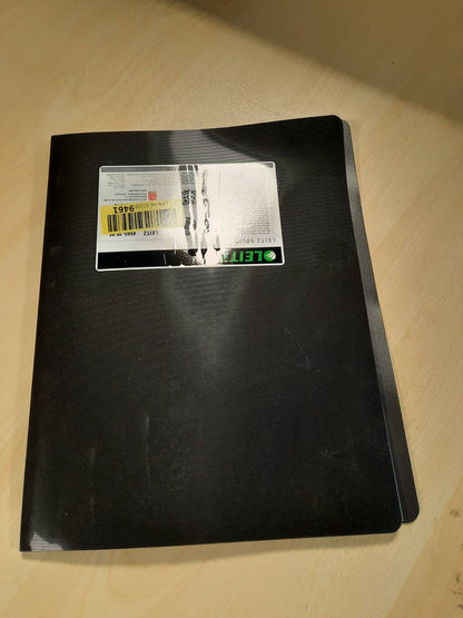 269537 - LEITZ 45651095 Libër Ekrani i Ngurtë PP A4, i Zi, 40 Mbështjellës