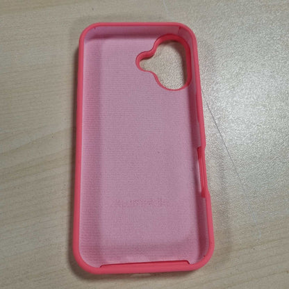 269600 - Mbrojtëse për telefonin kwmobile iPhone 16, mbulesë silikoni me karikim pa tel - Neon Coral