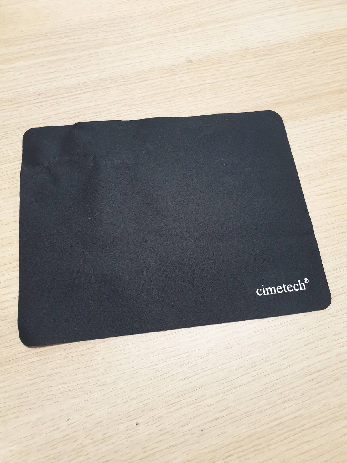 269660 - CIMETECH Mausi Ultra i Hollë 23 x 18 cm, Bazë Gome Jo-Rrëshqitëse, E Zezë