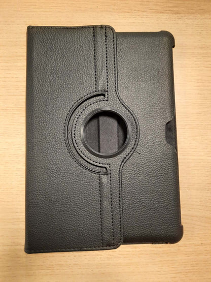 269678 - EBESTSTAR MBROJTËSE PËR SAMSUNG GALAXY TAB 2 10.1 GT-P5110 P5100 / MBROJTËSE QË RROTULLOHET 360° / MBULESË MBROJTËSE PREJ LËKURE PU / E ZEZË