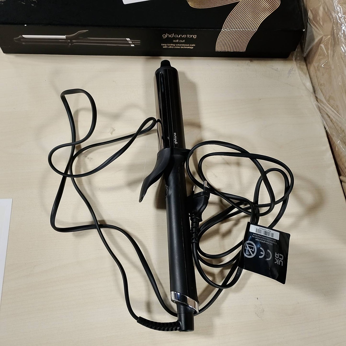 271027 - GHD Curve Soft Curl Tong, Hekur Profesional për Kaçurrela, I përshtatshëm për të Gjitha Llojet e Flokëve