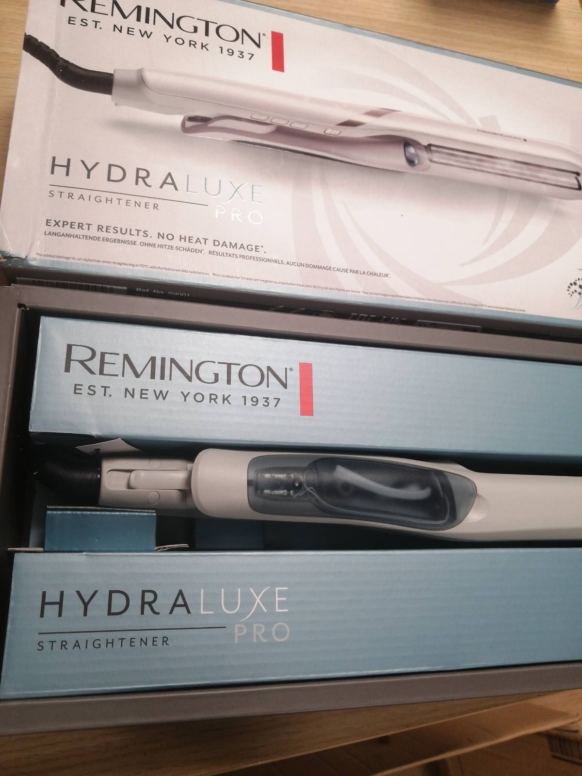 271102 - REMINGTON Drejtues flokësh me avull Hydraluxe Pro, mbrojtje nga dëmtimi nga nxehtësia, rezervuar uji i integruar, S9001
