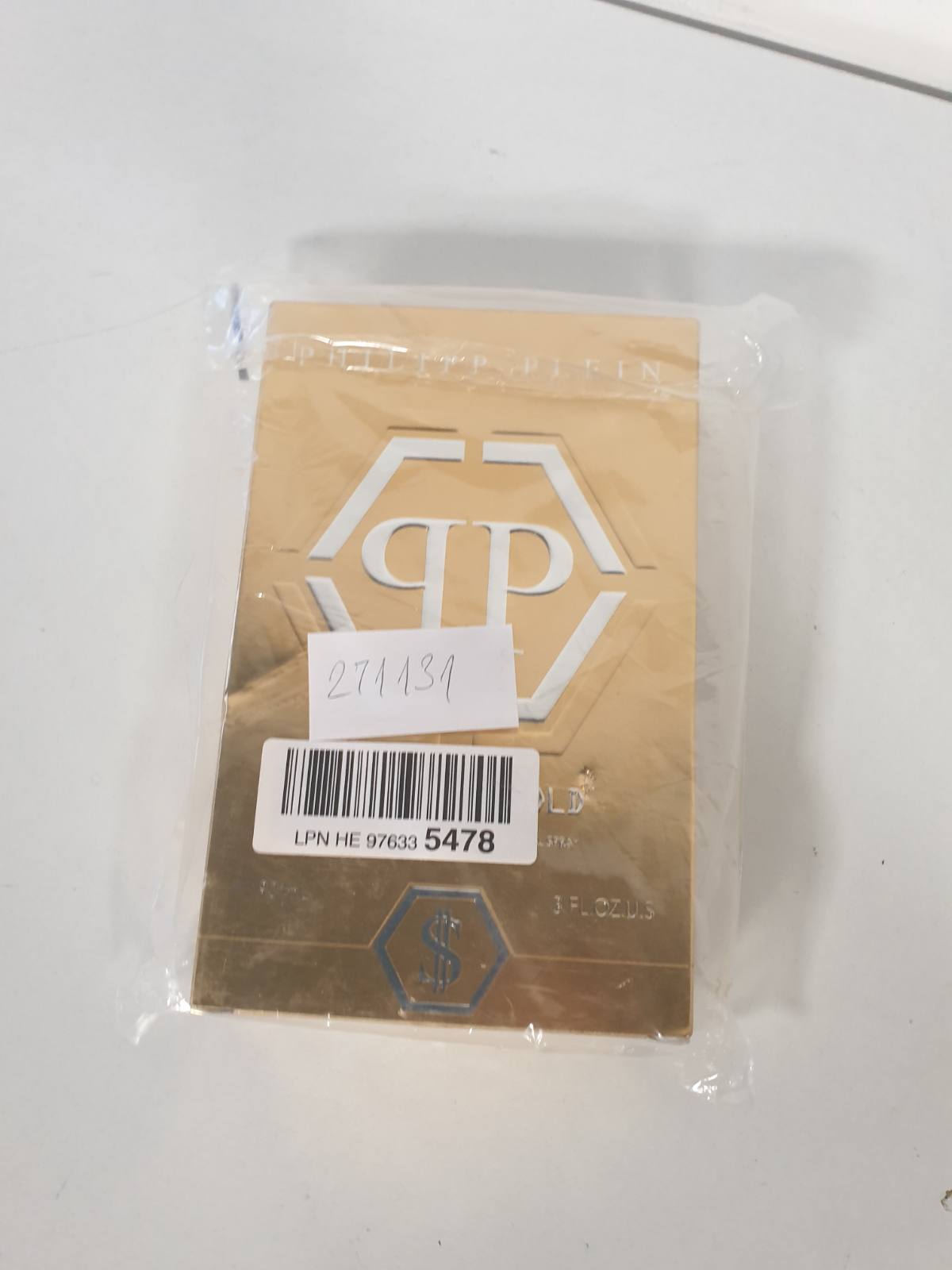 271131 - PHILIPP PLEIN No Limits Gold Eau de Parfum 90ml - Aromë për Burra - Nota Druri dhe Amberi - Shishe qelqi e lyer me ngjyrë ari