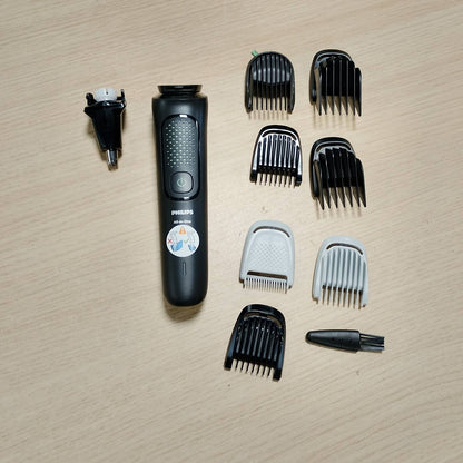 271165 - PHILIPS Makinë prerëse gjithçka-në-një Multigroom Series 3000 9-në-1, Modeli MG3946/15, tehe vetë-mprehëse, 12 cilësime gjatësie