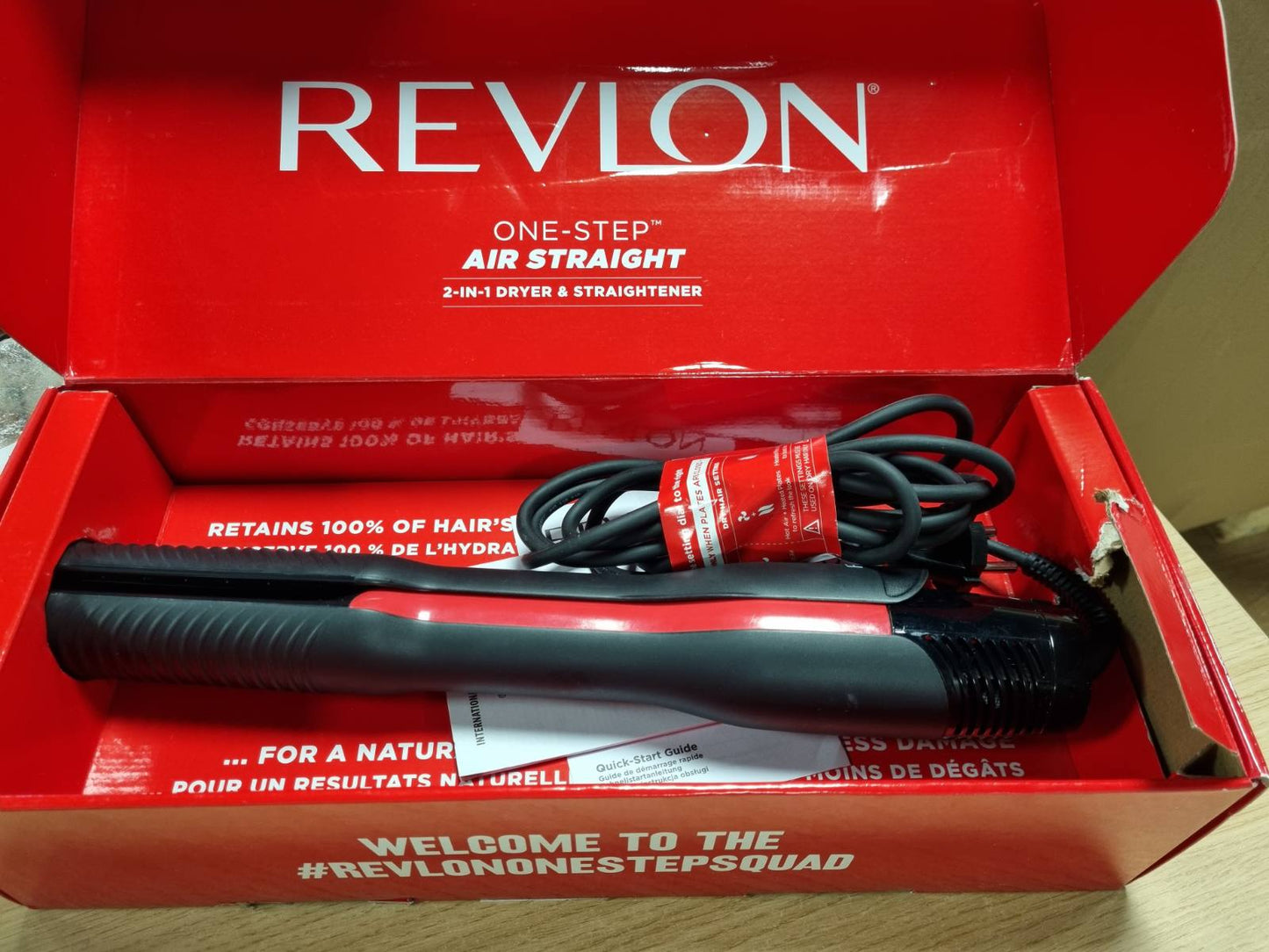 271181 - REVLON Pjastër flokësh me ajër dhe tharëse flokësh 2 në 1, RVDR5330E