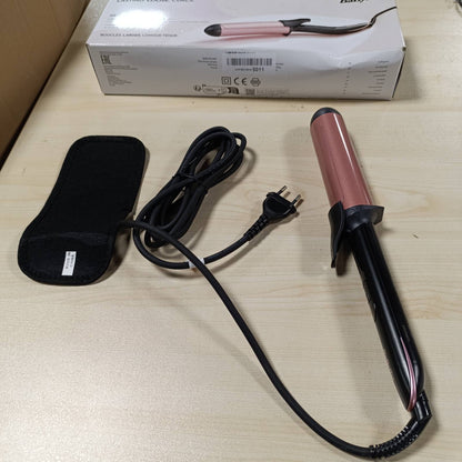 271196 - BABYLISS Hekur kaçurrelash C453E, Ekstra i Gjatë 38 mm, Qeramikë Kuarci, Ngrohje e Avancuar Qeramike, 6 Temperatura, Ngjyrë e zezë dhe rozë