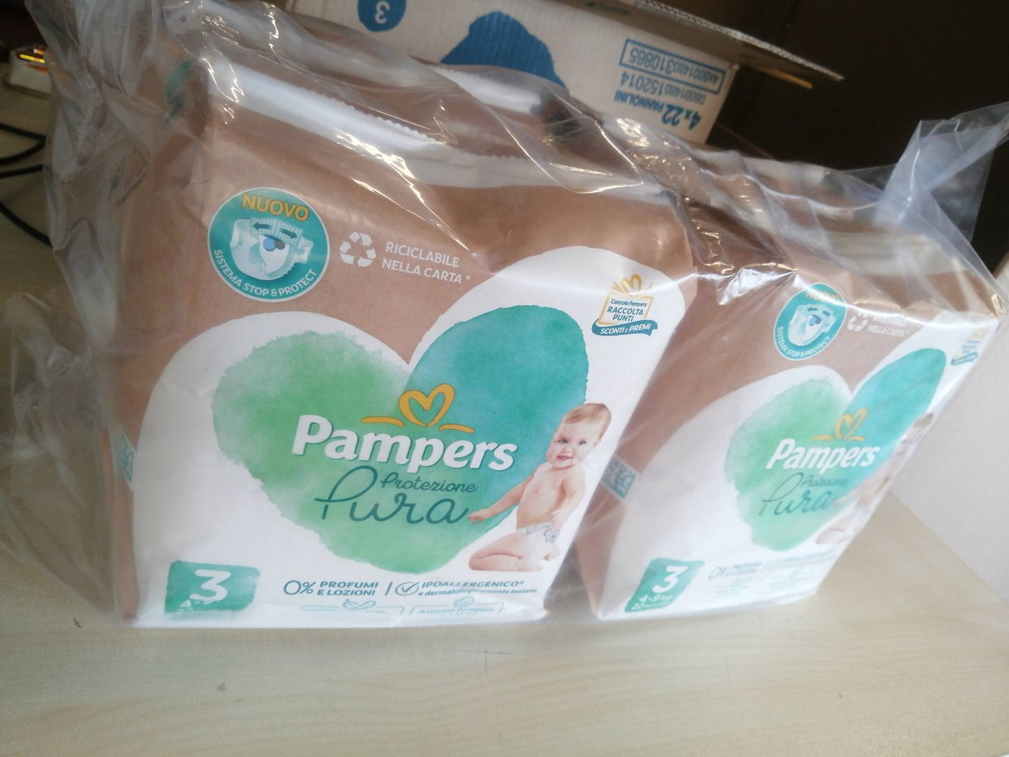 271226 - PAMPERS Pampers Pure Protection, Madhësia 3 (4-9 kg), Hipoalergjike, Barrierë Stop&Protect, 88 Pelena për të Porsalindurit