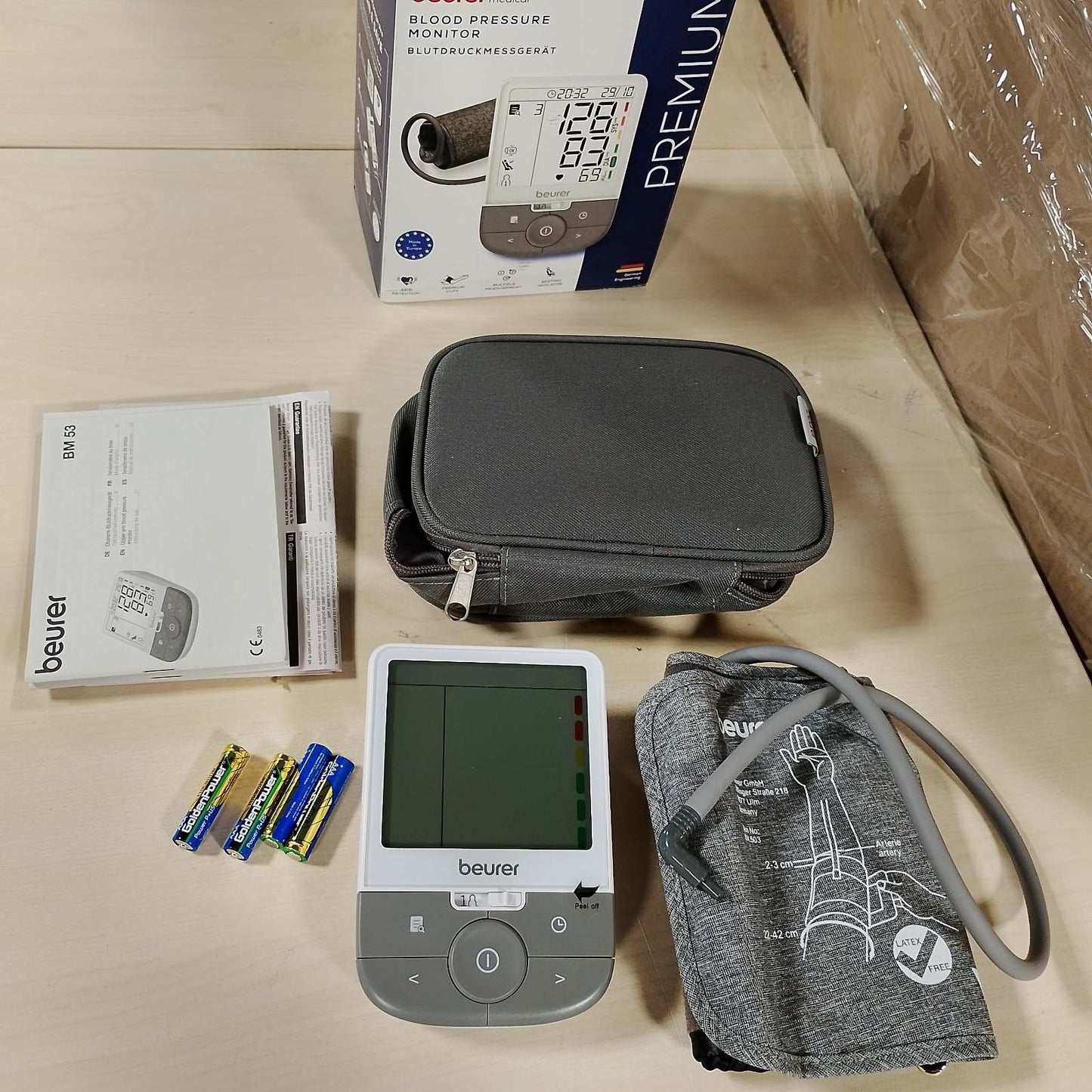 271236 - Beurer Monitor tensioni i gjakut BM 53, i validuar klinikisht, zbulim i AF, transferim të dhënash në Apple Health.