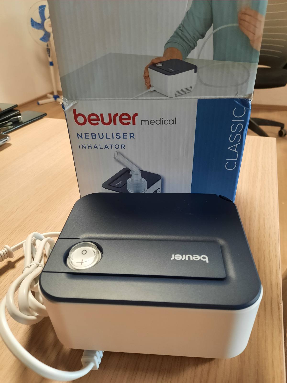 271237 - Beurer Aerosol IH 16, teknologji ajri të kompresuar, për trajtimin e traktit respirator, dizajn kompakt.