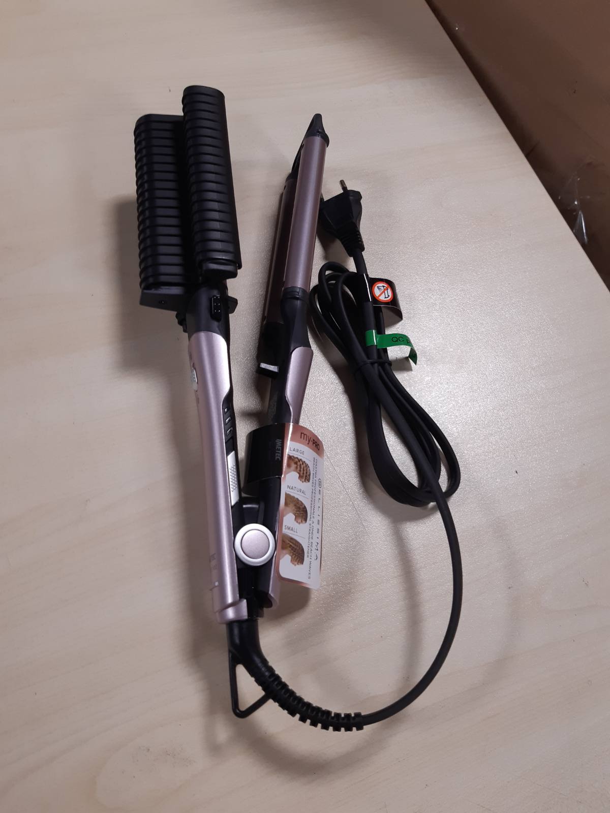 271247 - BELLISSIMA IMETEC My Pro Beach Waves GT20 100, pjastër flokësh për valë të gjera dhe të ngushta, shtresë qeramike, temperaturë e rregullueshme 160°C - 200°C