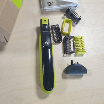 271266 - PHILIPS Prerës elektrik OneBlade 360, për fytyrën dhe trupin, 3 tehe 360, 3 krehër (1, 3, 5 mm), QP2824/31