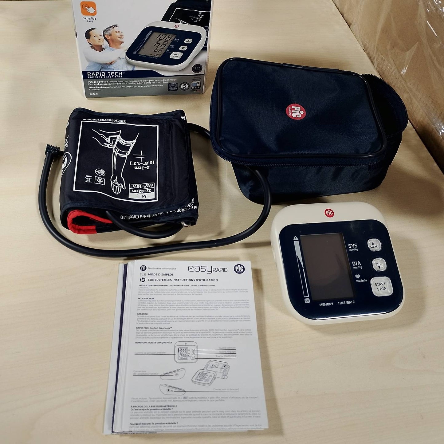 271288 - PIC SOLUTION Monitor i tensionit të gjakut Easyrapid - i bardhë dhe blu