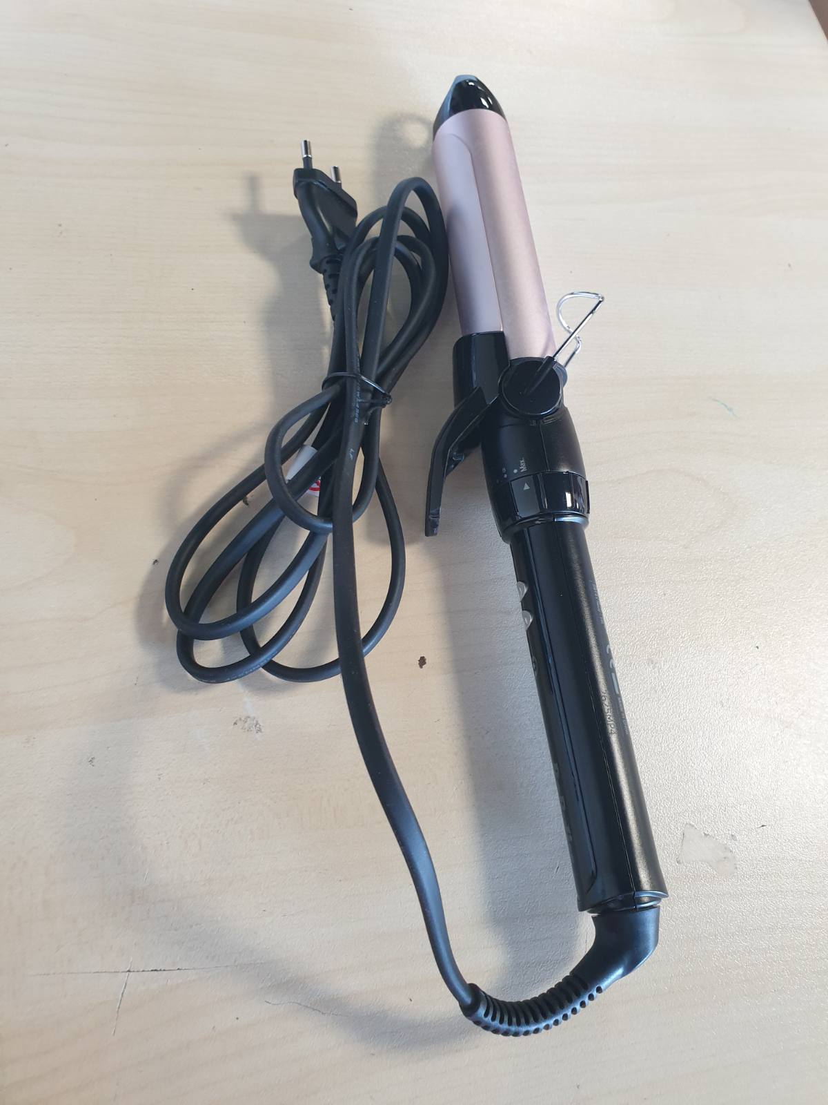 271645 - BABYLISS Hekur kaçurrelash 32mm Satin Touch, 10 temperatura, Ngrohje e shpejtë, Mbështetëse e integruar, e zezë dhe rozë, C332E