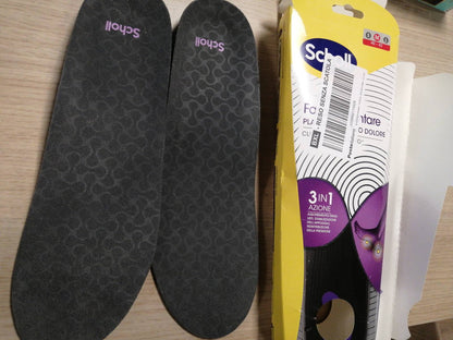 271649 - DR. SCHOLL'S Shtrata In-Balance Plantar Fasciitis për Qetësimin e Dhimbjeve, Mbështetëse për Harkun e Këmbës dhe Jastëk për Thembrën, Madhësia M (40-42), 1 Palë