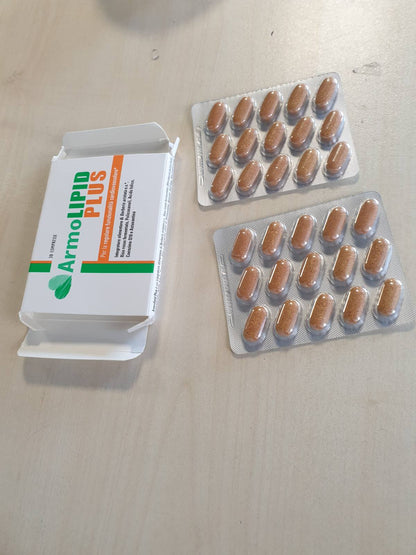 271710 - ARMOLIPID PLUS 30 tableta, shtesë ushqimore me Berberis Aristata, oriz të kuq të fermentuar, acid folik, polikozanole, koenzimë Q10 dhe astaksantinë