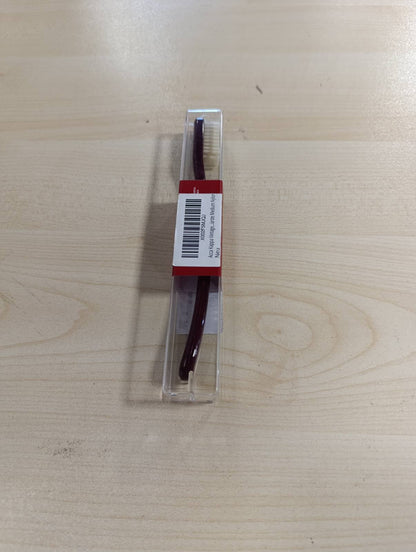 272210 - ACCA KAPPA Furçë dhëmbësh Vintage Collection, najlon (i butë/mesatar/i fortë) ose fije natyrale, dorezë ergonomike, pastrim i butë dhe preciz, ngjyra e kuqe, madhësi mesatare