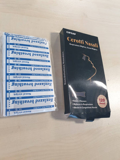 272280 - CIPGAP Shirita nazalë premium 120 copë, fiksim shtesë për sporte, lehtëson bllokimin e hundës, ngjyrë e zezë