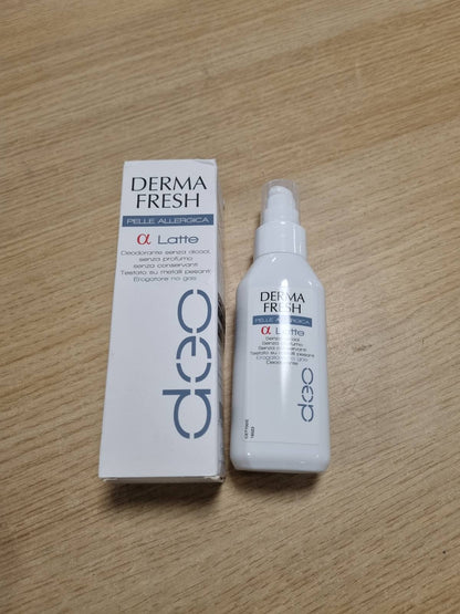 272430 - DERMAFRESH Deodorant Hipoalergjik për Lëkurë me Qumësht, Pa Alkool dhe Pa Parfum, 100 ml