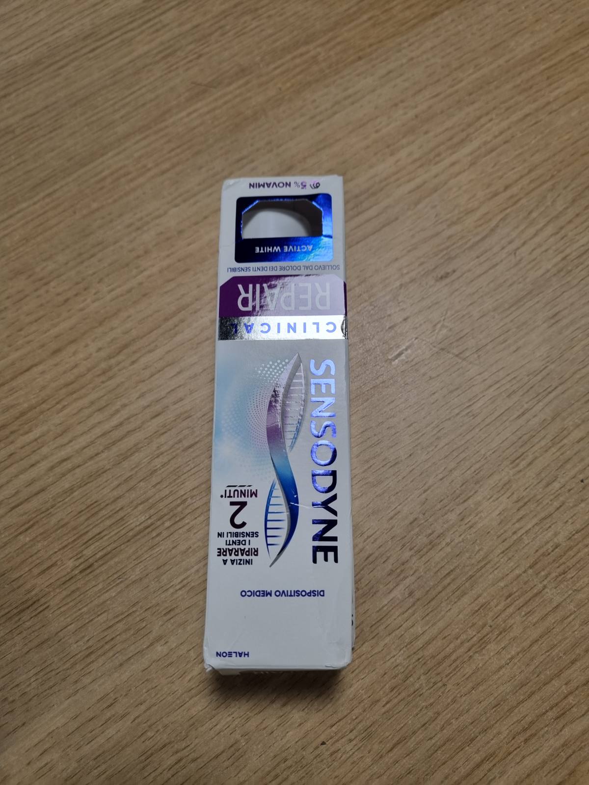 272440 - SENSODYNE Clinical Repair Active White, Pastë dhëmbësh për dhëmbë të ndjeshëm, 75 ml, fillon riparimin në 2 minuta, efekt zbardhues