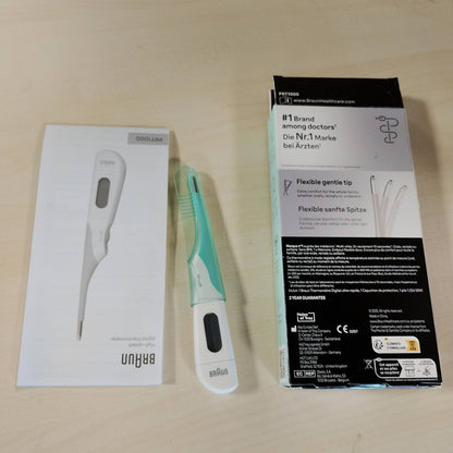 272448 - BRAUN Termometër dixhital me shpejtësi të lartë, PRT1000, për oral, rektal ose nën sqetull, i përshtatshëm për foshnje dhe fëmijë