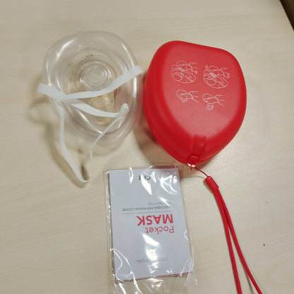 272453 - AIESI® Maskë Profesionale Ringjalljeje Gojë-më-Gojë me Valvul dhe Filtër Njëkahësh, Reanimator Maske për CPR