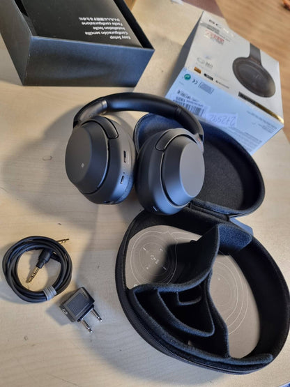 272592 - SONY Kufje Bluetooth WH-1000XM3 me Anulim Zhurme, Jetëgjatësi Baterie 30 Orë, Kabllo USB 1.5 M, Sensor Prekjeje, Aplikacioni Headphones Connect, Funksion Karikimi i Shpejtë, Kompatibël me Amazon Alexa, të Zeza