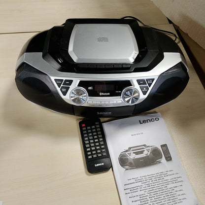 272735 - LENCO SCD-720 CD Player, DAB+, Bluetooth 5.0, 2 x 6 W RMS, port USB, boombox, argjend