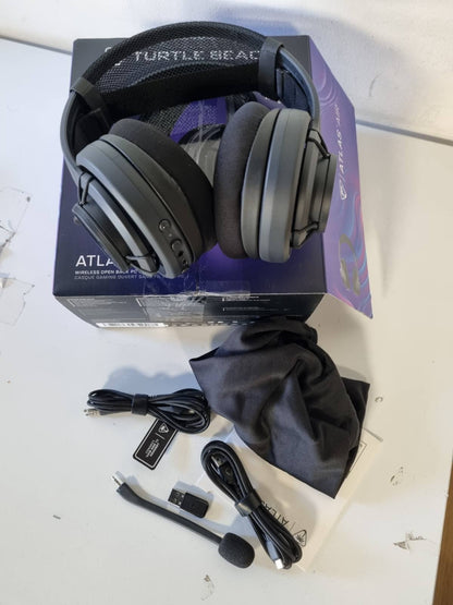 272758 - TURTLE BEACH Kufje pa tel Atlas Air me audio 24-bit, mikrofon me cilësi transmetimi, jastëkë veshësh me shkumë memorieje, Bluetooth për PC, PS5, PS4 dhe celularë