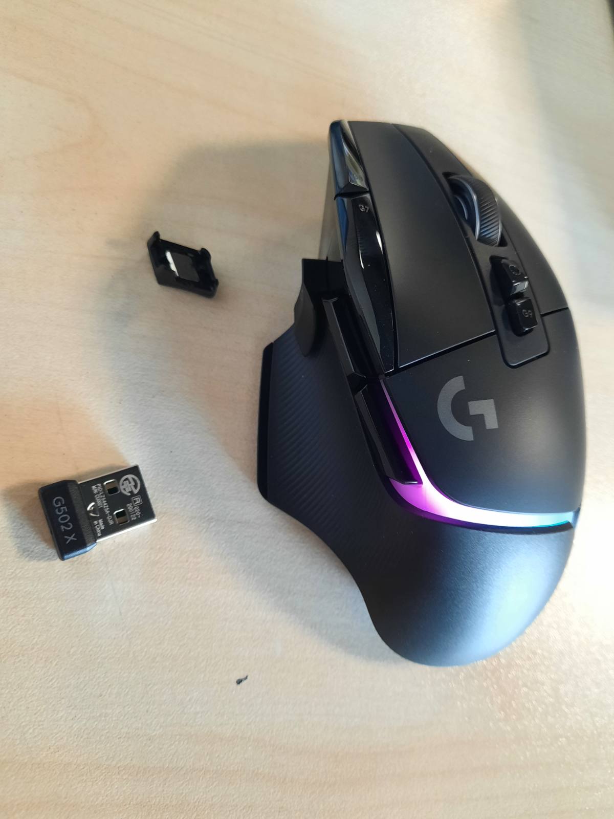 272845 - LOGITECH Maus lojërash me ndriçim pa tel G502 X, butona optikë hibridë LIGHTFORCE, LIGHTSYNC RGB, sensor HERO 25K, i pajtueshëm me PC - macOS/Windows - i zi