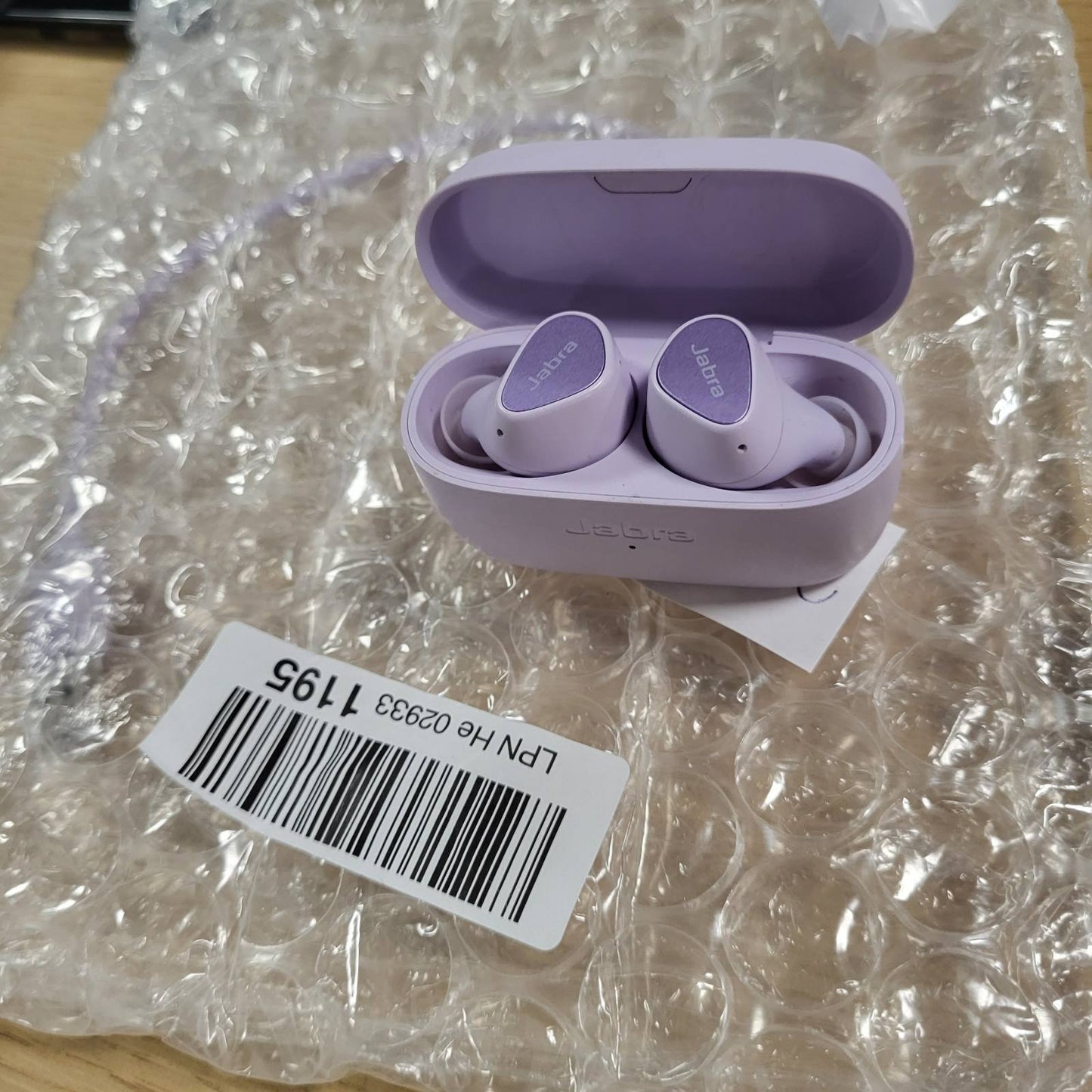 272917 - JABRA ELITE 3, Kufje Pa Tel Bluetooth - Kufje të Vërteta Pa Tel me Anulim Zhurme - 4 Mikrofonë të Integruar për Thirrje të Qarta, Tingull të Personalizueshëm dhe Modalitet Mono - Vjollcë