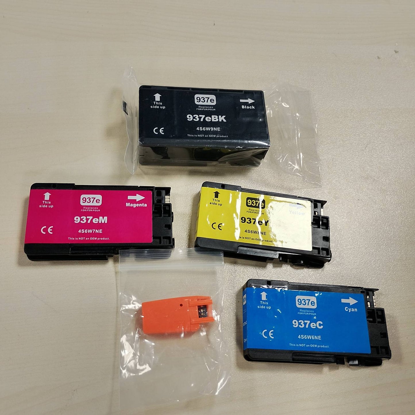 272946 - STARINK Fishekë printimi 937XL të pajtueshëm për HP 937, 937XL dhe 937e, pako me 4 copë