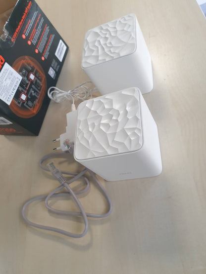 272949 - TENDA Sistem Wi-Fi AC1200 MW3, dyfishtë, paketë me 2 pjesë, mbulim WiFi 200 m²