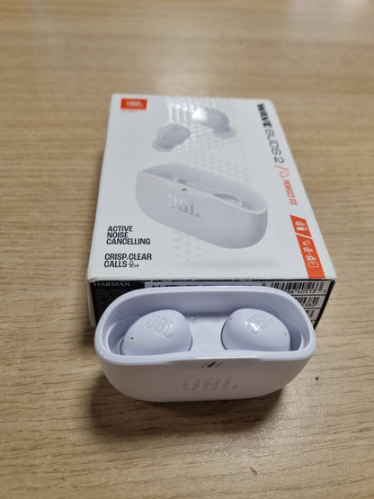 272951 - JBL Kufje Wave Buds 2, pa tel Bluetooth, anulim zhurme, 40 orë, IP54, të bardha