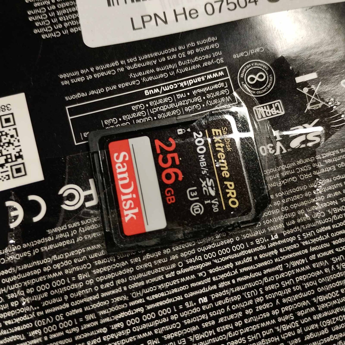 272989 - SANDISK EXTREME PRO 256GB SDXC, Kartë SD V30, Shpejtësi transferimi deri në 200MB/s, UHS-I, Video 4K UHD, RescuePRO Deluxe, Teknologji SanDisk QuickFlow Class 10, U3