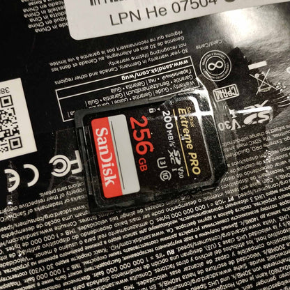 272989 - SANDISK EXTREME PRO 256GB SDXC, Kartë SD V30, Shpejtësi transferimi deri në 200MB/s, UHS-I, Video 4K UHD, RescuePRO Deluxe, Teknologji SanDisk QuickFlow Class 10, U3