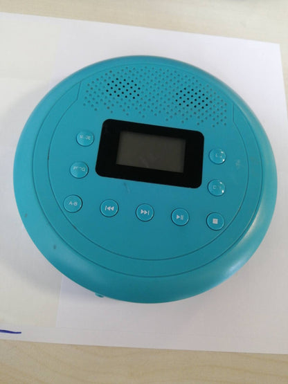 273082 - CD player portativ me altoparlant, Discman i rikarikueshëm për makinën, CD player i vogël kundër rrëshqitjes për audiolibra dhe dëgjim muzike
