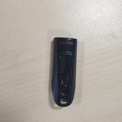 273091 - SANDISK Njësi flash USB 3.0 Ultra 256 GB - Softuer SecureAccess, mbrojtje me fjalëkalim, shpejtësi transferimi deri në 130 MB/s - e zezë