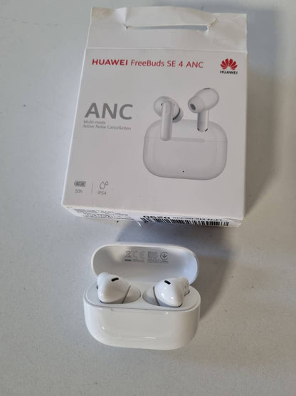 273116 - HUAWEI Kufje FreeBuds SE 4 ANC, jetëgjatësi baterie 50 orë, ANC me modalitete të shumta, 4.3g, Bluetooth 5.4, IP54 - të bardha