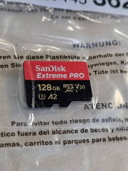 273153 - SANDISK Kartë 128GB Extreme PRO microSDXC + Adaptor SD + RescuePro Deluxe, deri në 200MB/s, Performancë Aplikacioni A2 UHS-I Klasa 10 U3 V30