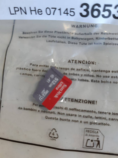 273163 - SAN DISK Kartë memorieje Ultra 512GB microSDXC + adaptor SD me performancë të aplikacionit A1 deri në 120 MB/s, Klasa 10, U1