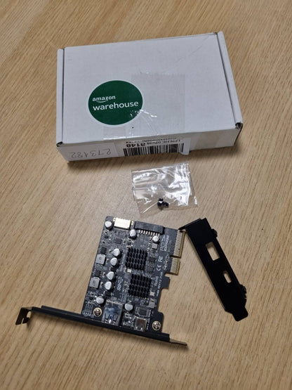 273182 - KALEA-INFORMATIQUE Kartë kontrolluesi PCIe USB 3.2 Gen2 10G me dy porta Tipi A dhe Tipi C, dy porta të brendshme 19-pin Tipi E, Çipseti ASM 3142 dhe VIA VLI VL822