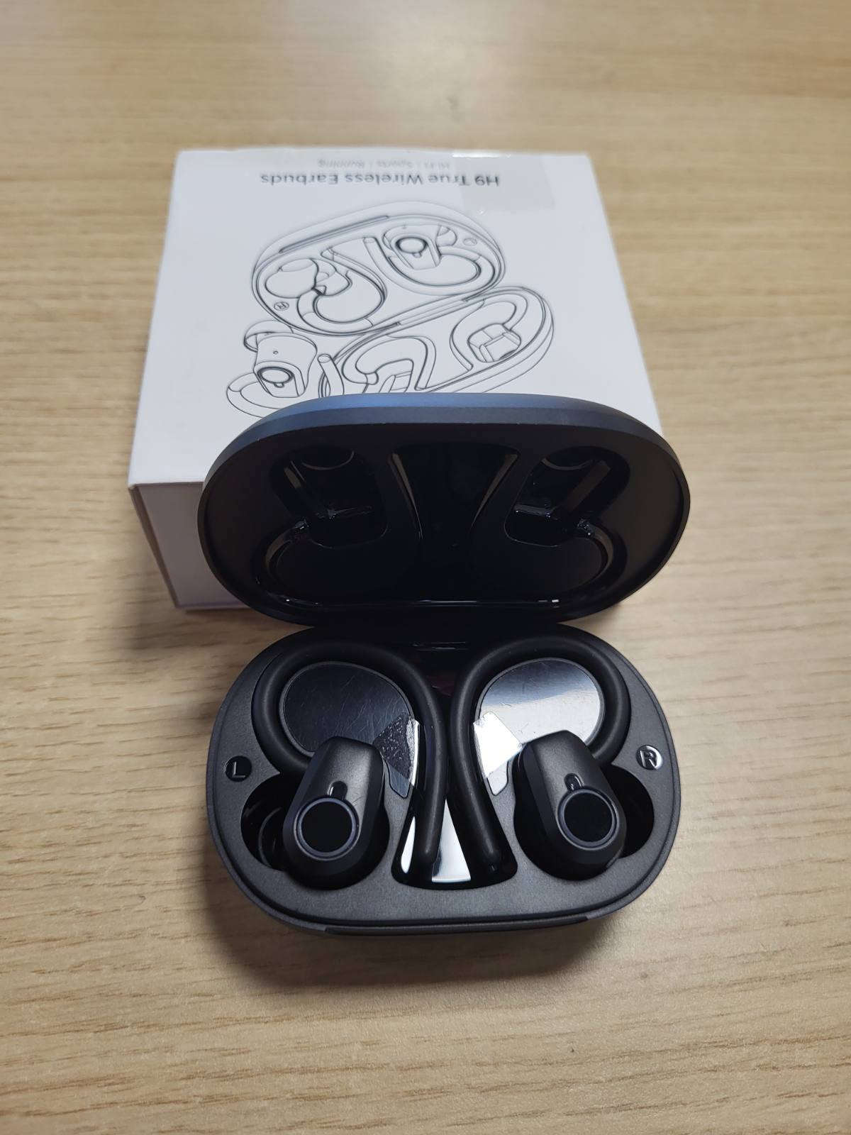 273344 - KUFJE SPORTIVE BLUETOOTH POOUNUR, KUFJE PA TEL PËR VESH 2025, BLUETOOTH 5.3 ME 4 MIKROFONË ENC ME ANULIM ZHURME