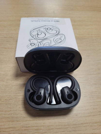 273344 - KUFJE SPORTIVE BLUETOOTH POOUNUR, KUFJE PA TEL PËR VESH 2025, BLUETOOTH 5.3 ME 4 MIKROFONË ENC ME ANULIM ZHURME