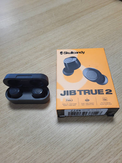273348 - KUFJE PA TEL SKULLCANDY JIB TRUE 2 NË VESH, JETËGJATËSI BATERIE 32 ORË, MIKROFON, TË PAJTUESHME ME PAJISJET IPHONE, ANDROID DHE BLUETOOTH - TË ZEZA