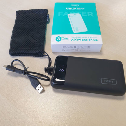 273393 - INIU Bankë energjie 22.5W 20000mAh (Hyrje dhe dalje USB-C), Bateri e jashtme telefoni PD 3.0 QC 4.0 me ekran LED, e pajtueshme me iPhone 16 15 14 13 12 Pro Max, Samsung, iPad, Huawei