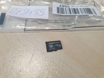 273435 - AMAZON BASICS Kartë memorieje 128GB microSDXC me adaptor SD, A2, U3, Shpejtësi leximi deri në 100MB/s, e zezë